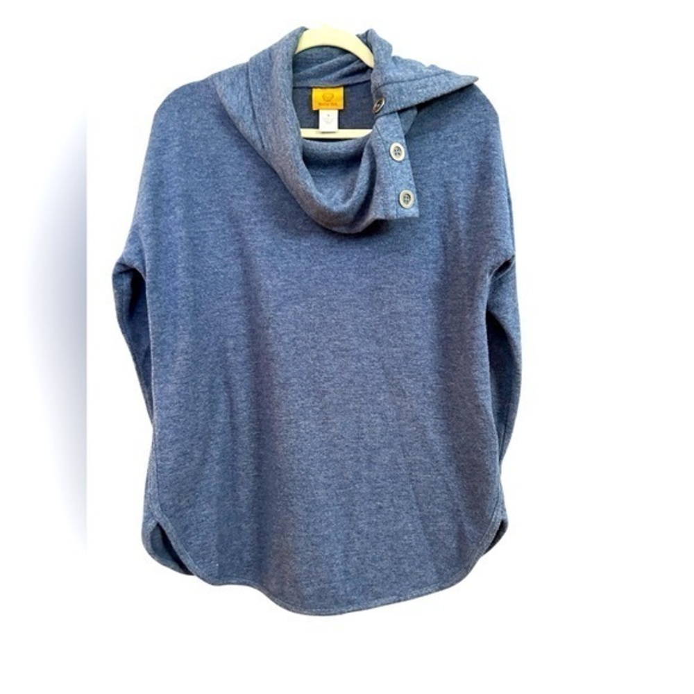 Ruby Red Button Cowell Tunic, Small